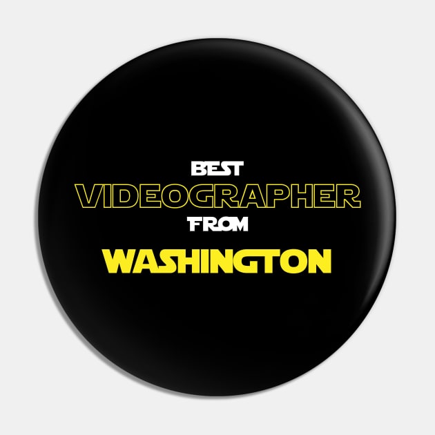 Best Videographer from Washington Pin by RackaFilm