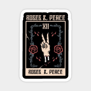 Rose and peace Magnet