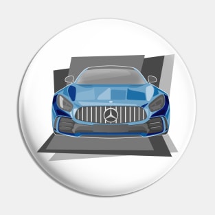 Sports Car Artwork Pin