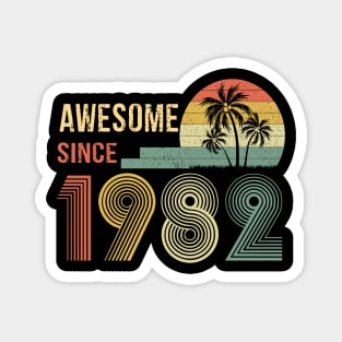 40 Year Old Awesome Since January 1982 Gifts 40th Birthday Magnet