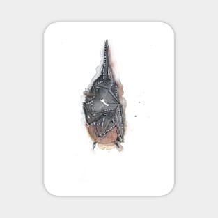 Hanging fruit bat design. Magnet