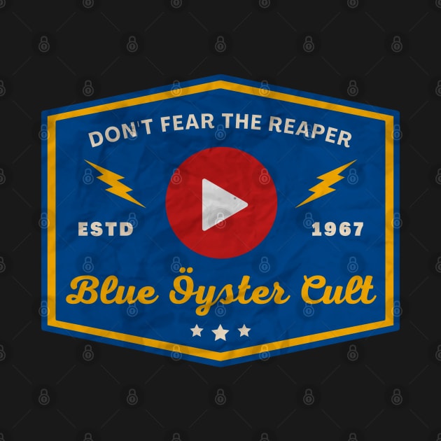 Blue Oyster Cult // Play Button by Blue betta