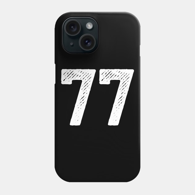 Seventy Seven 77 Phone Case by colorsplash