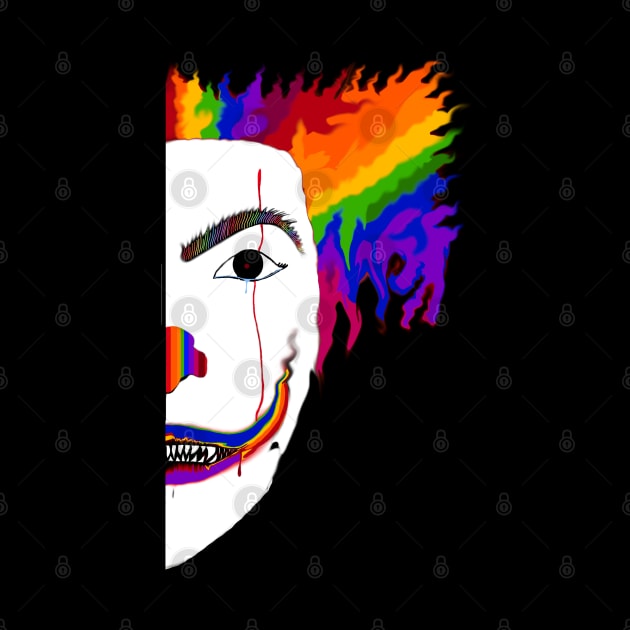 Colorful clown by Orchid's Art