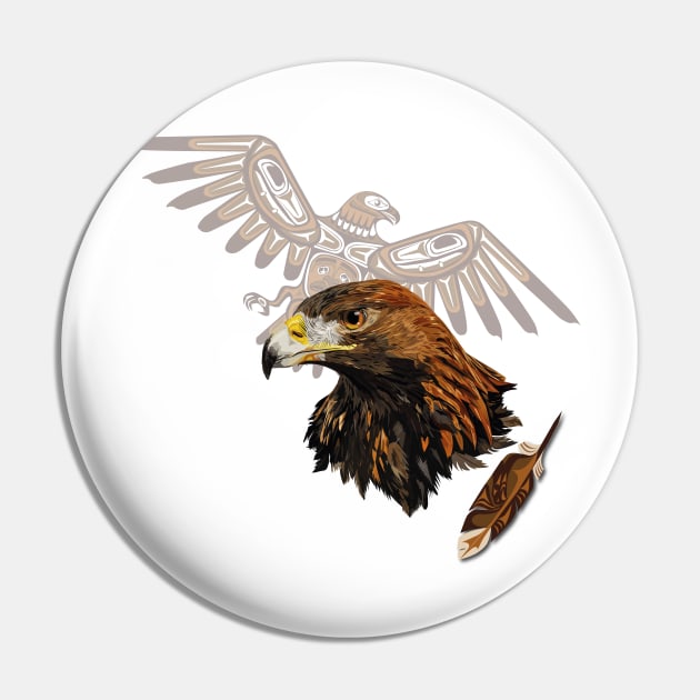 Golden eagle Pin by obscurite