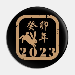 New Year Greetings: Happy Year of the Rabbit Pin