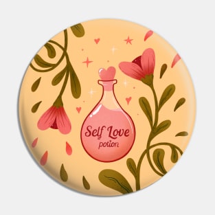 Self Love potion illustration Pin