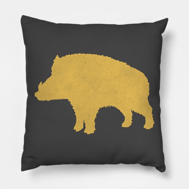 Whole Hog Pillow by RadCoolguy