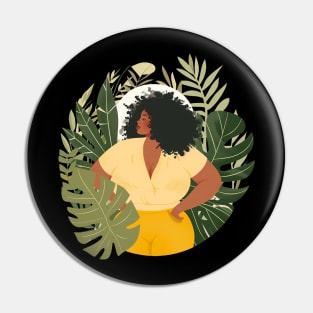 Curvy Black Woman Boho Pin