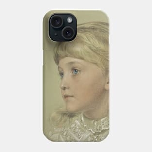 Portrait of May Gillilan by Frederick Sandys Phone Case