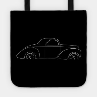 front/profile - 1941 Willys Coupe - stencil, wite Tote