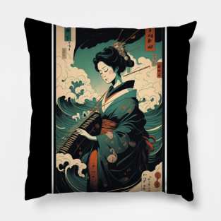 Musician Geisha Pillow