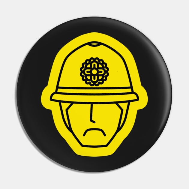 Jet Set Radio Portrait Icon - Cop Pin by barbes-artworks