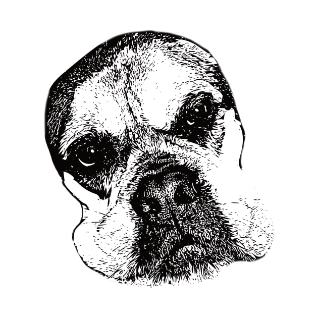 Bullmastiff Face Design - A Mastiff Christmas Gift by DoggyStyles