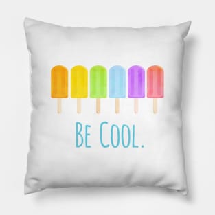 Tasty Summer Watercolour Popsicle Pattern Pillow