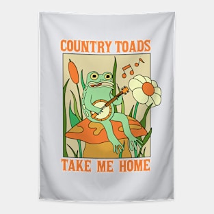 Country Toads Take Me Home Tapestry