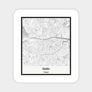 Map of Dublin - Ireland Magnet