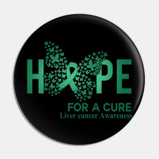 Hope For A Cure Butterfly Gift  Liver cancer 2 Pin