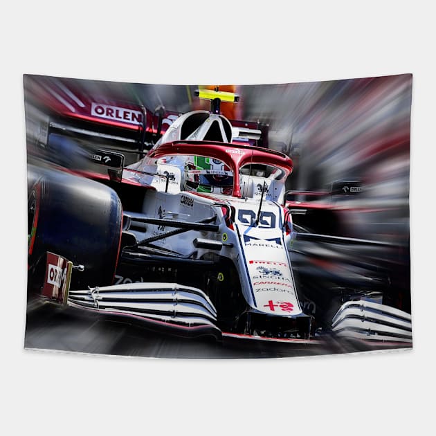 Antonio Giovinazzi #99 Tapestry by DeVerviers