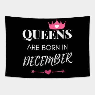 Birthday Gifts For women Quees Are Born In December Cute Tapestry