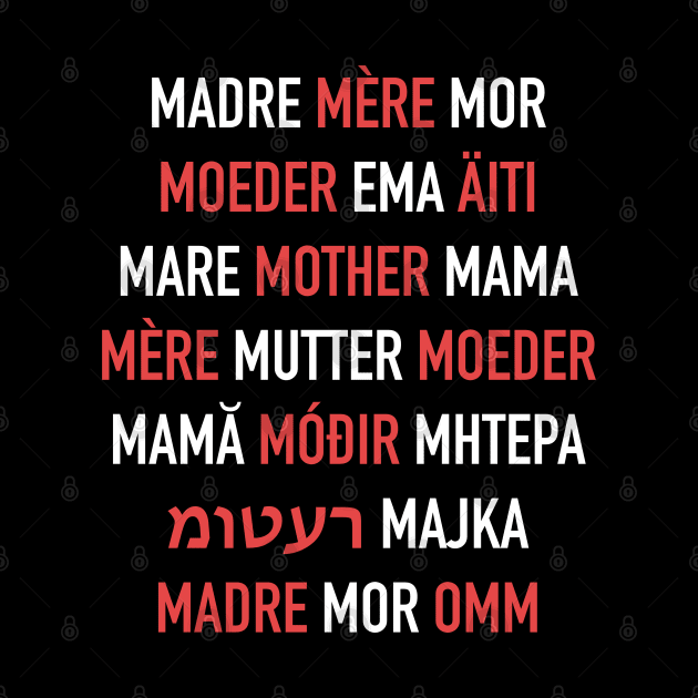 Mother in Different Languages - How To Say Mom in Spanish Italian French Russian English Yiddish etc by isstgeschichte