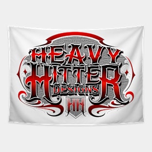 Red heavy back banner Tapestry