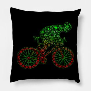 Cycling Bicycle Bike Cyclist Ugly Christmas Pillow