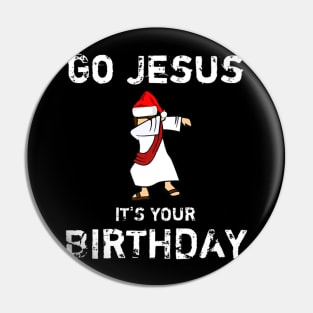 Christmas Dabbing Jesus Christ Pin