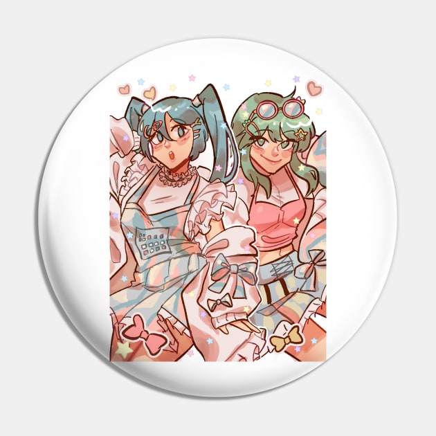 Digital Stars Hatsune Miku and Gumi Pin by Anarha