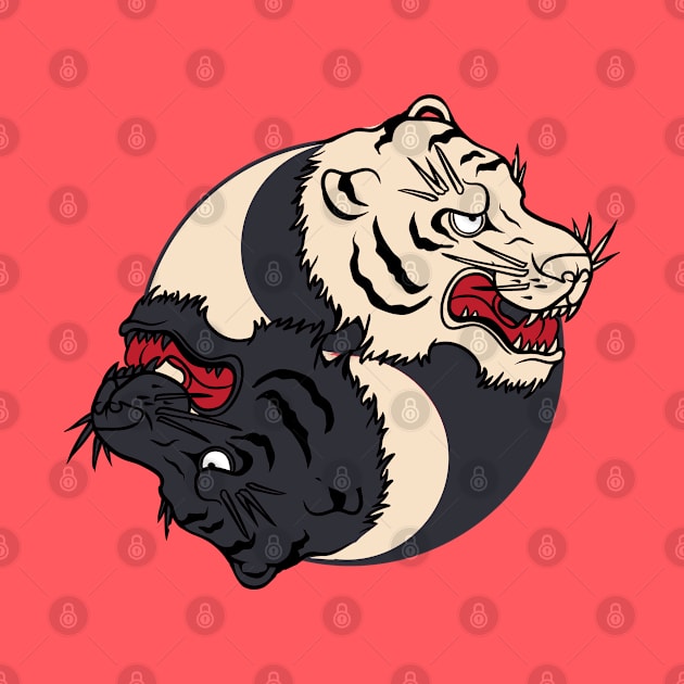 Tigers YinYang by Verboten