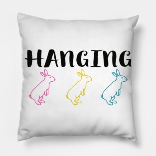 Hanging With My Peeps Cool Funny Easter Christian Pillow