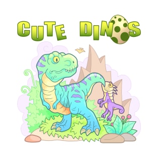 cartoon cute dinosaurs T-Shirt