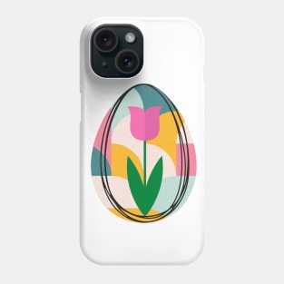 Colorful Egg and Tulip Flower Phone Case