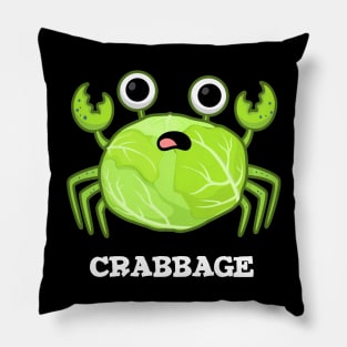 Crabbage Cute Cabbage Crab PUn Pillow