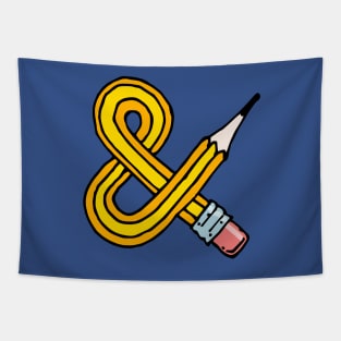 Pencil Ampersand Tapestry