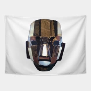 Aztec Death Burial Mask Tapestry