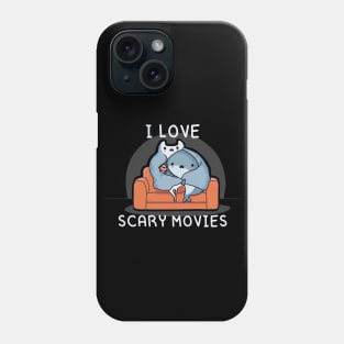 I love scary movies Phone Case