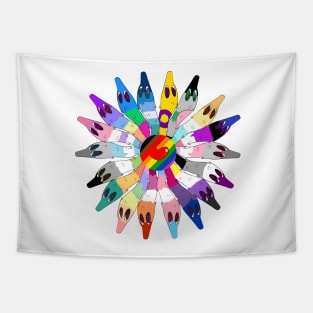 Pride Worms Tapestry