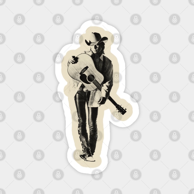 Dwight Yoakam Guitar Player Magnet by TuoTuo.id
