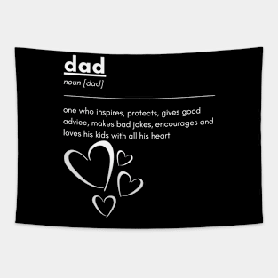 Cute dad t-shirt | Loving dad | Fatherhood | Gift for dad Tapestry