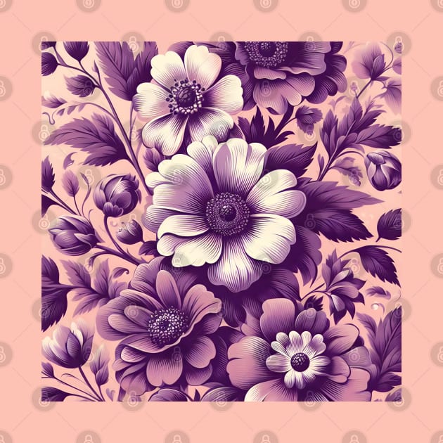 Purple Flowers by Jenni Arts