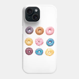 colorful donuts for donuts lovers Phone Case