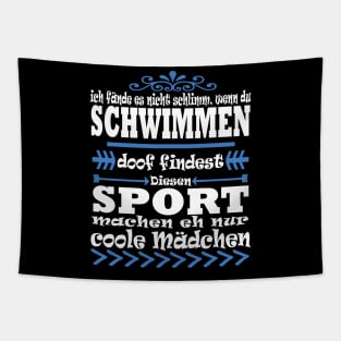 Schwimmen Sport Mädchen Leistungsschwimmer Tapestry