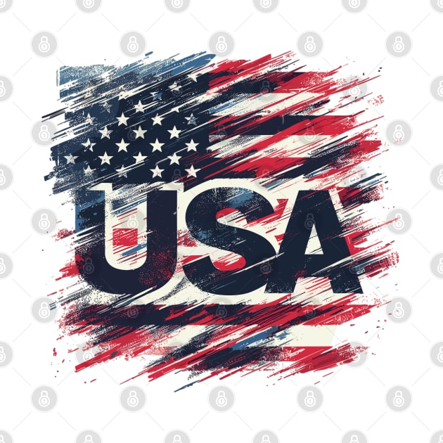 Usa Flag by Vehicles-Art
