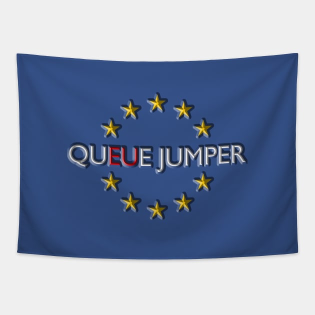 QuEUe jumper Tapestry by Blacklinesw9