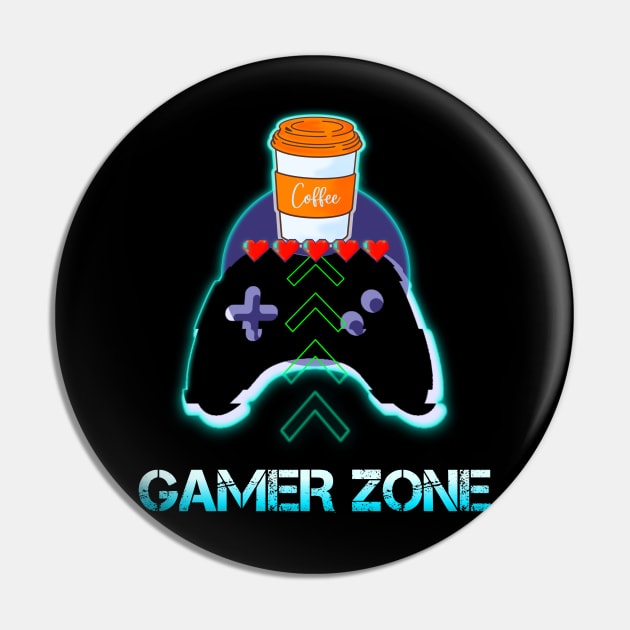 Gamer Coffee Quote Pin by MaystarUniverse