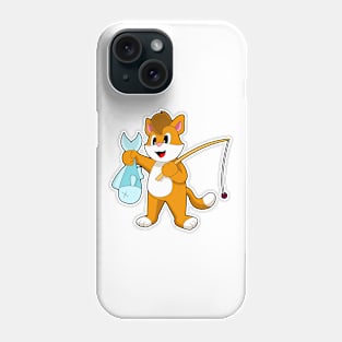 Cat Fisher Fish Fishing Phone Case