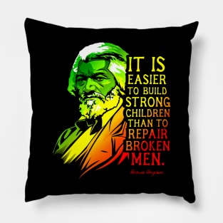 Frederick Douglass Quote Gift for Black History Month Pillow
