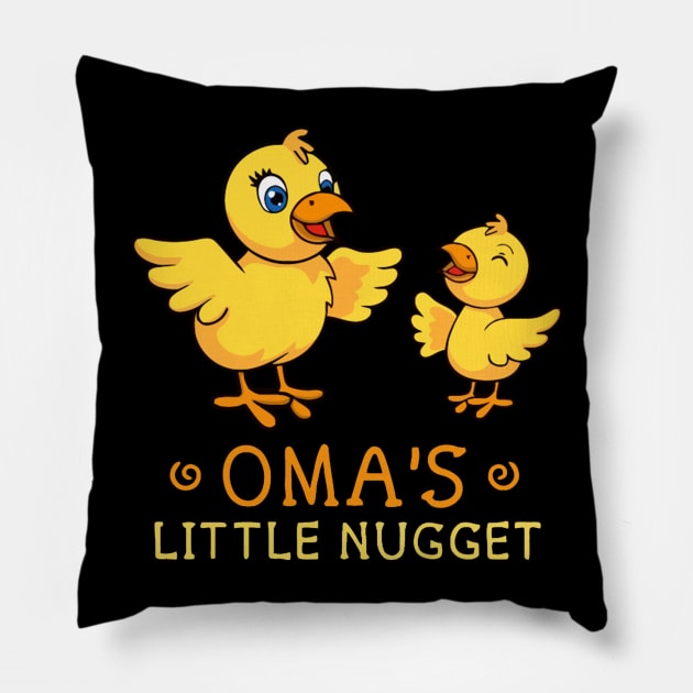 Oma's Little Nugget Pillow by LEMOUS TEES