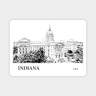 Indiana State USA Magnet